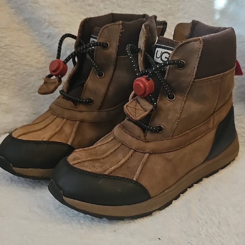 UGG Tan and Black Kids Boots